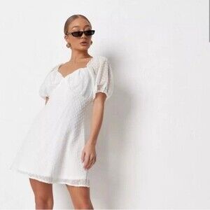 Missguided milkmaid skater dress